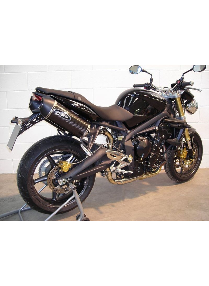 G&G uitlaat set Triumph Street Triple (R) 675