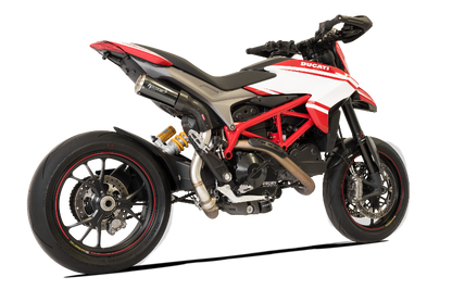 HP Corse uitlaat GP07 Black met open DBK Ducati Hypermotard 821 2013-2016