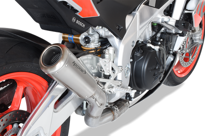 HP Corse Exhaust GP07 Satin Aprilia Tuono V4 2017-2018