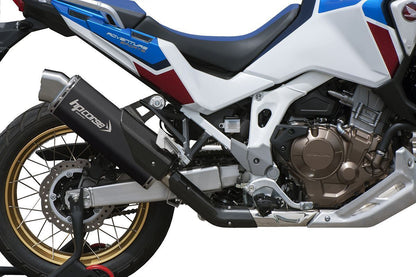 HP Corse Exhaust 4-track R Black Honda CRF 1100 Africa Twin Adventure Sport Plus 2020-2024