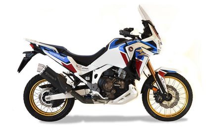 HP Corse Exhaust 4-track R Black Honda CRF 1100 Africa Twin Adventure Sport Plus 2020-2024