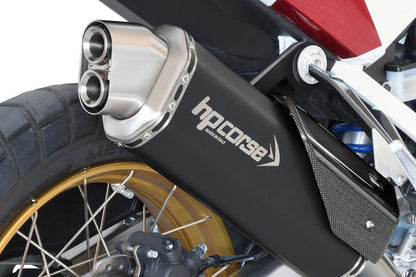 HP Corse Exhaust 4-track R Black Honda CRF 1100 Africa Twin Adventure Sport Plus 2020-2024