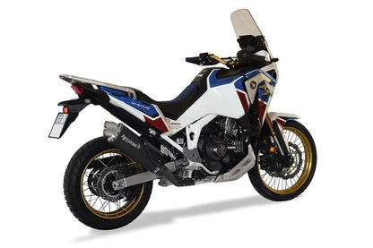 HP Corse Exhaust 4-track R Black Honda CRF 1100 Africa Twin Adventure Sport Plus 2020-2024