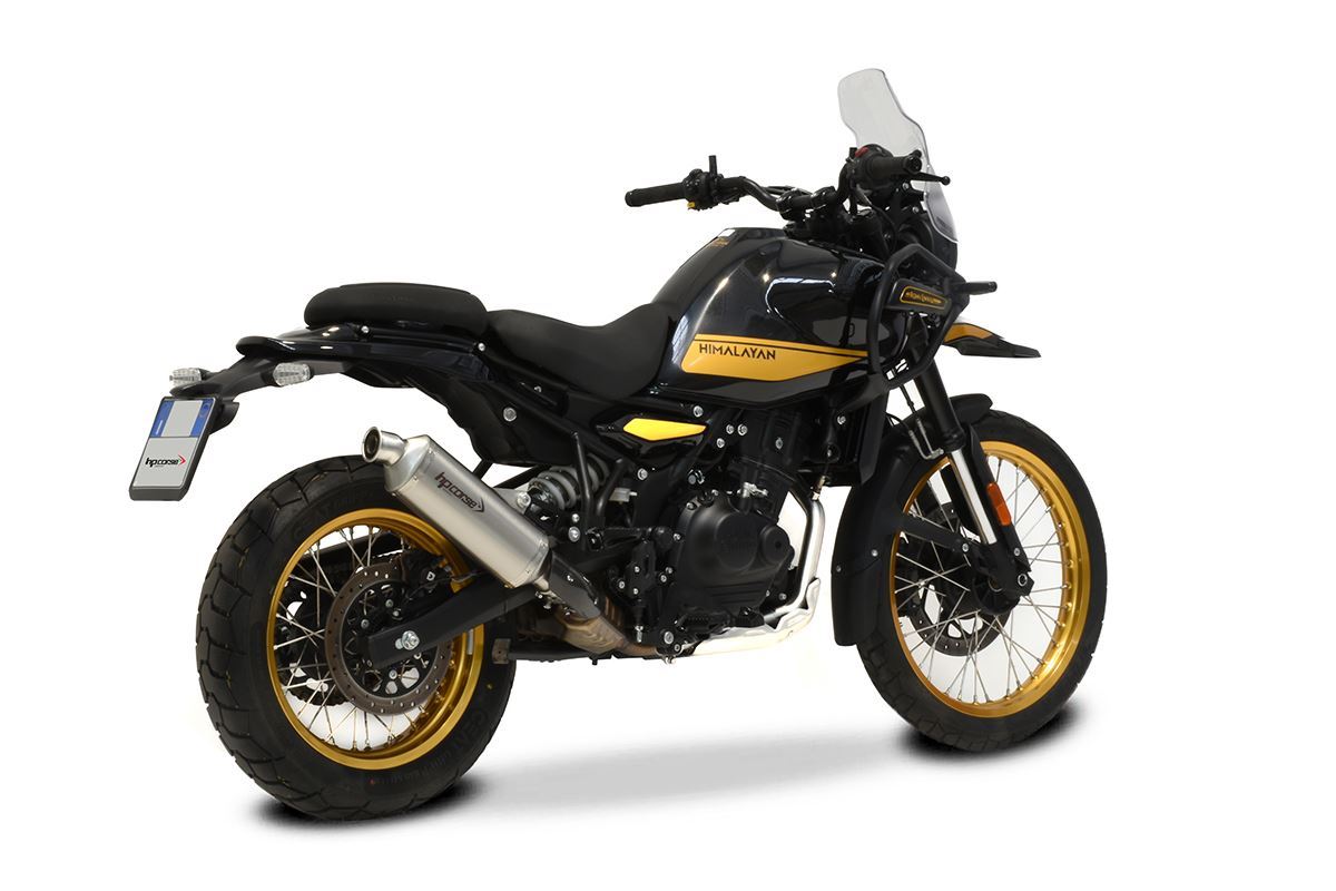 HP Corse SP-1 Short uitlaat gemonteerd op Royal Enfield Himalayan 450
