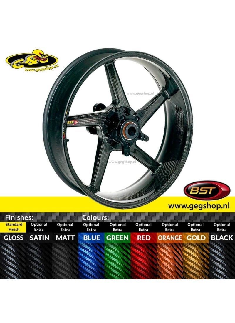 BST Carbon Achtervelg Diamond TEK 6,625 x 17" Yamaha YZF R1 2004 - 2014