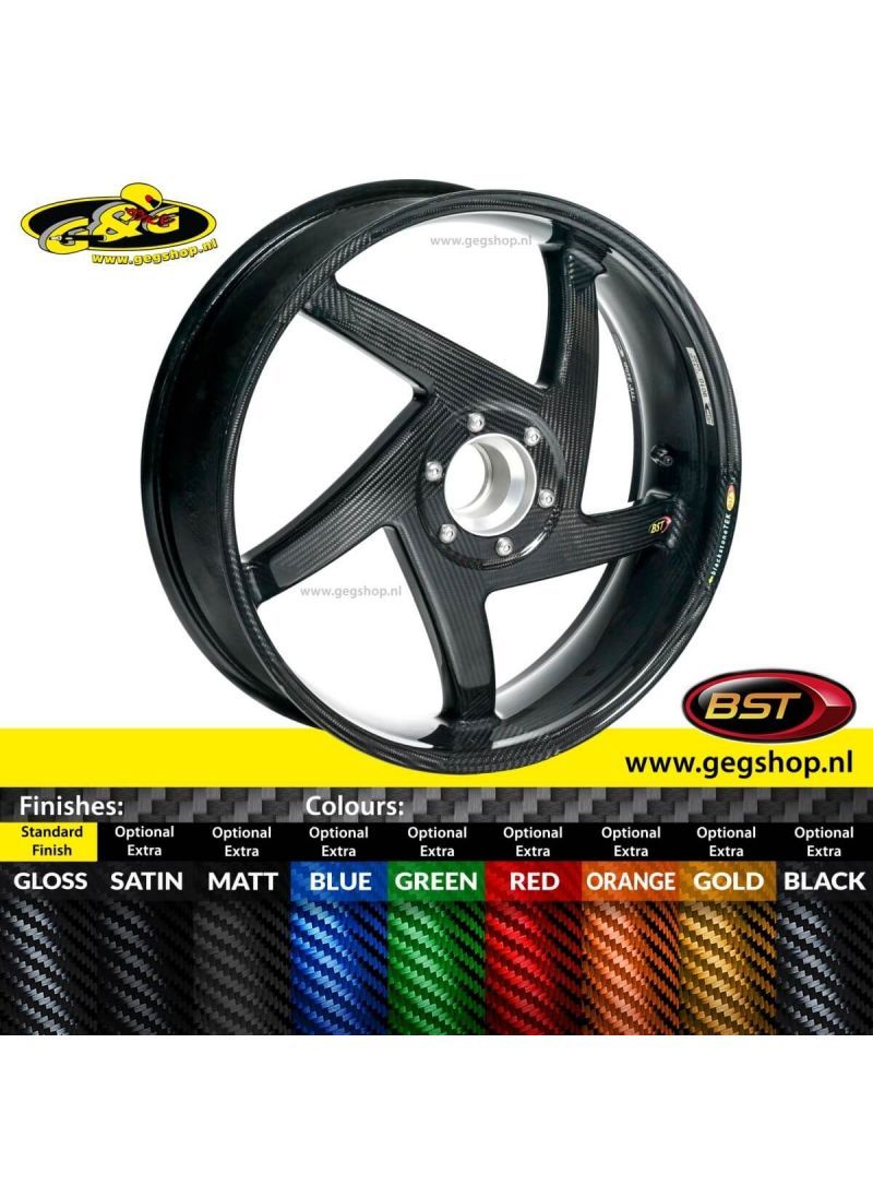 BST Carbon Achtervelg Diamond TEK 5,75 x 17" Triumph Speed Triple 1050 2011 - 2017