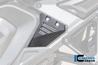 Frame driehoek-cover links voorste deel mat carbon BMW R1300GS Adventure Triple Black (2024+)