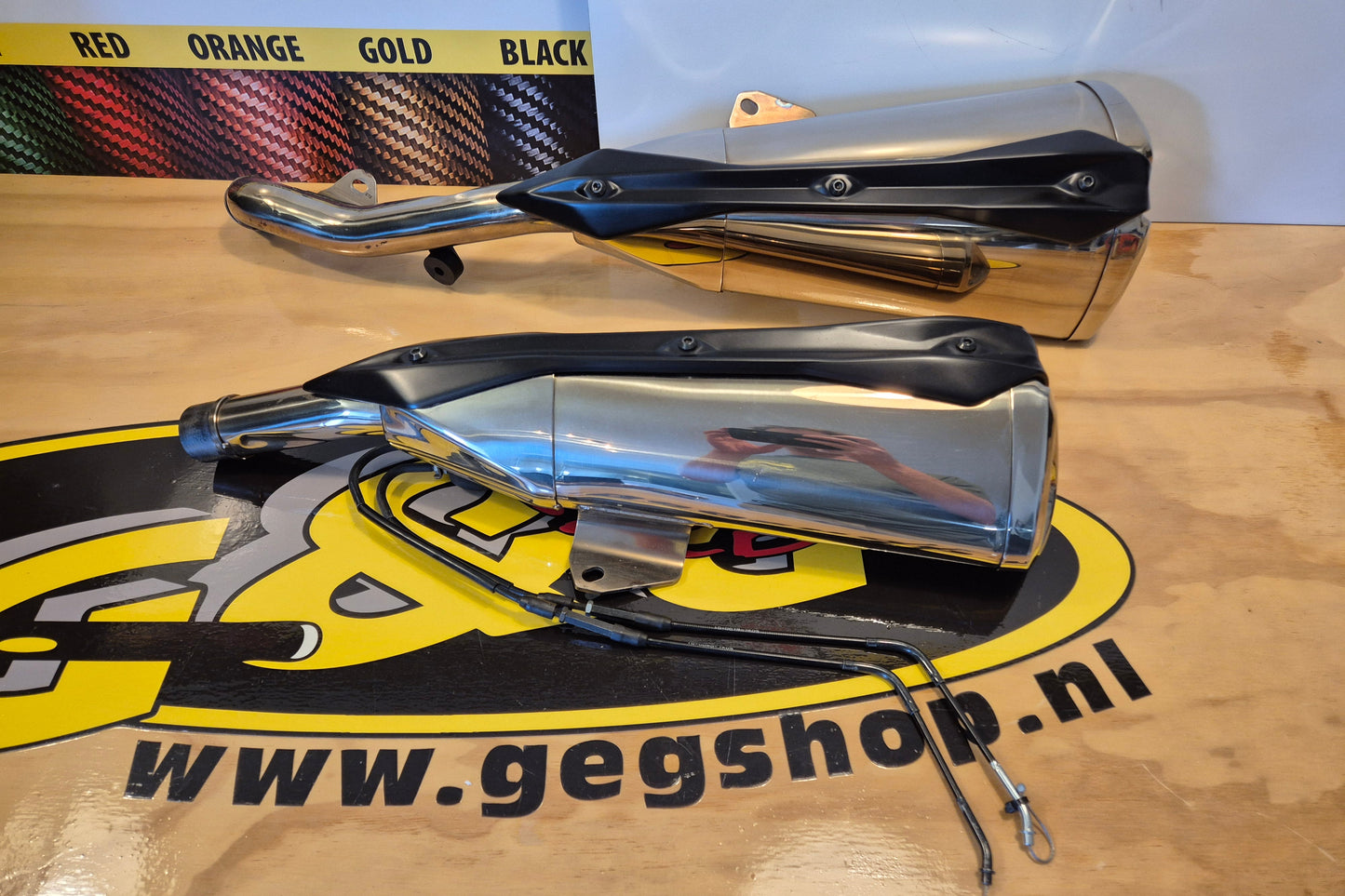 Originele demperset Kawasaki Z1000 2007 2008 2009 gebruikt erg netjes - overzicht