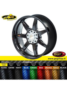 BST Carbon Achtervelg Panther TEK 6,0 x 17" BMW HP2 MegaMoto 2008 t/m 2009