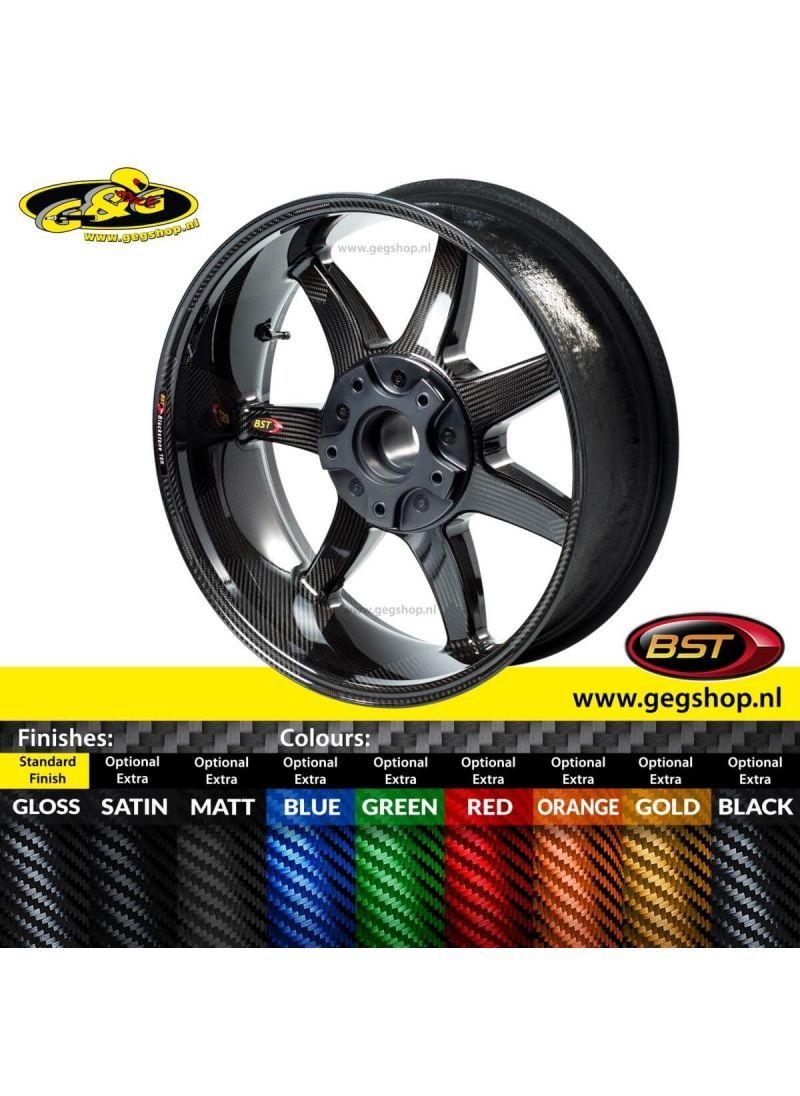 BST Carbon Achtervelg Panther TEK 6,0 x 17" BMW K1600GT K1600GTL 2010 t/m 2024