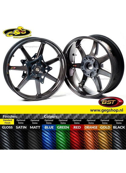 BST Carbon Achtervelg Panther TEK 6,0 x 17" BMW K1600GT K1600GTL 2010 t/m 2024
