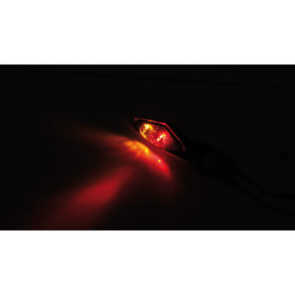 Luz trasera LED de Highsider, luz de freno, unidad de señal de giro cabezal doble, negro, teñido
