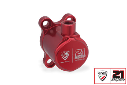 Troy Bayliss Limited Edition drukzuiger koppeling Ducati Monster 1200 25 Anniversario (2020) productfoto kleur rood schuin aanzicht