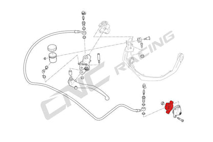 Drukzuiger koppeling bevestigingsbeugel Ducati Monster V2 + (Plus) (2026+)