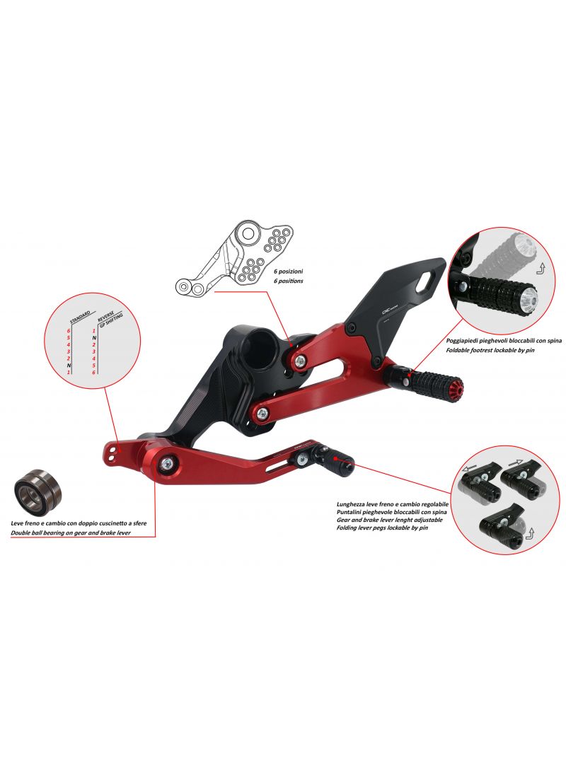 Adjustable Rear Set Aprilia RS660 Aprilia RS 660 (2020-2024)