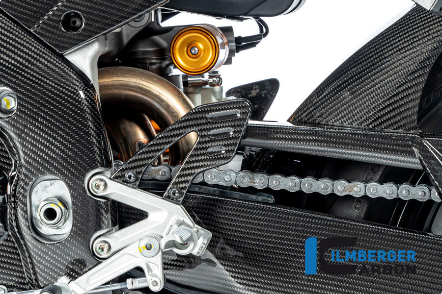 Heelplate carbon links glanzend Aprilia RSV4 (2021+)