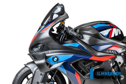 Tank zijpaneel links compleet mat carbon BMW S 1000 R (2021-2024)
