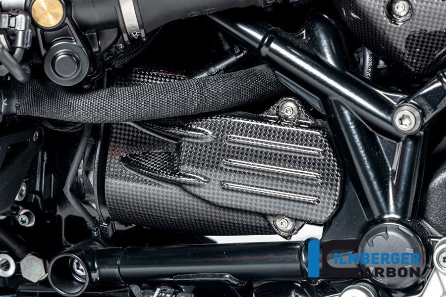 Startmotor cover glanzend carbon R12 G/S (2025+)