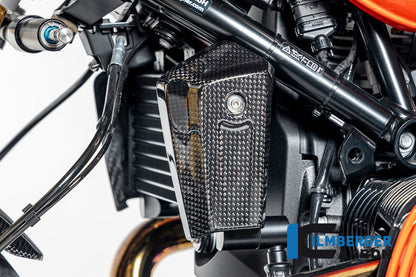 Oliekoeler zijpaneel links glanzend carbon R12 G/S (2025+)