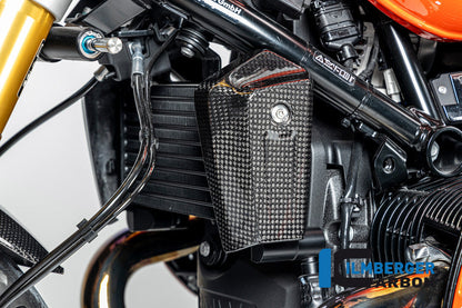 Oliekoeler cover links glanzend carbon BMW R12S (2025+)
