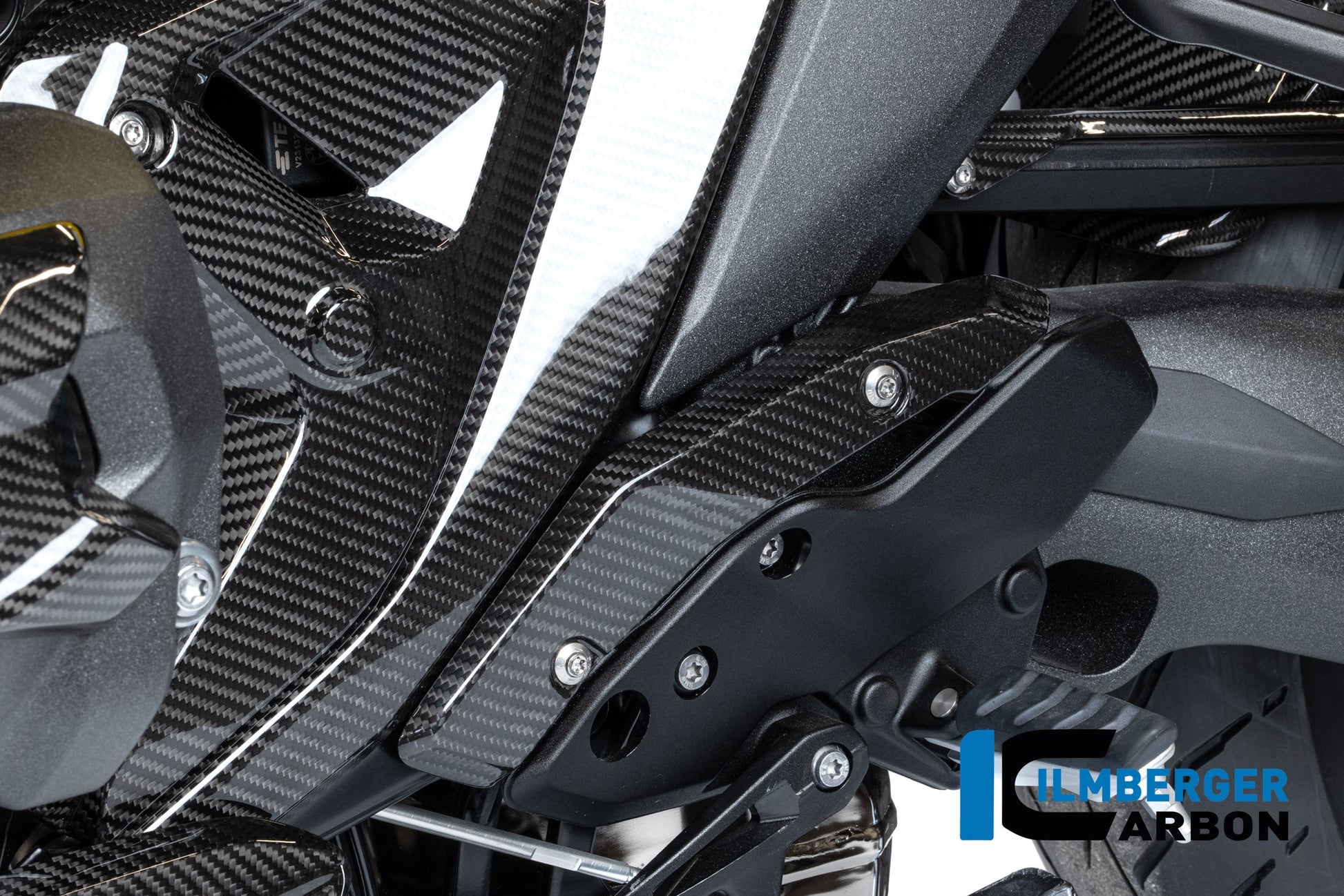Hielbeschermer links carbon hoogglans BMW R1300R Option 719 Kilauea (2025+)