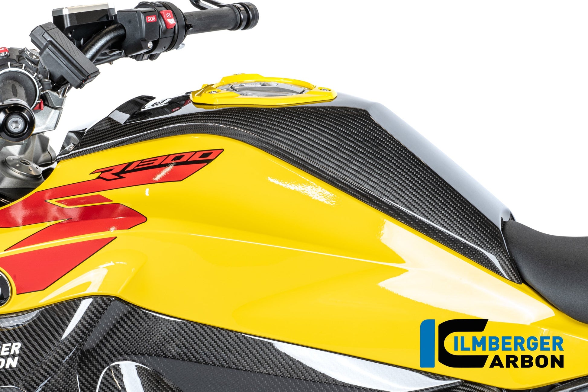 Tankafdekking boven carbon hoogglans BMW R1300R Option 719 Kilauea (2025+)