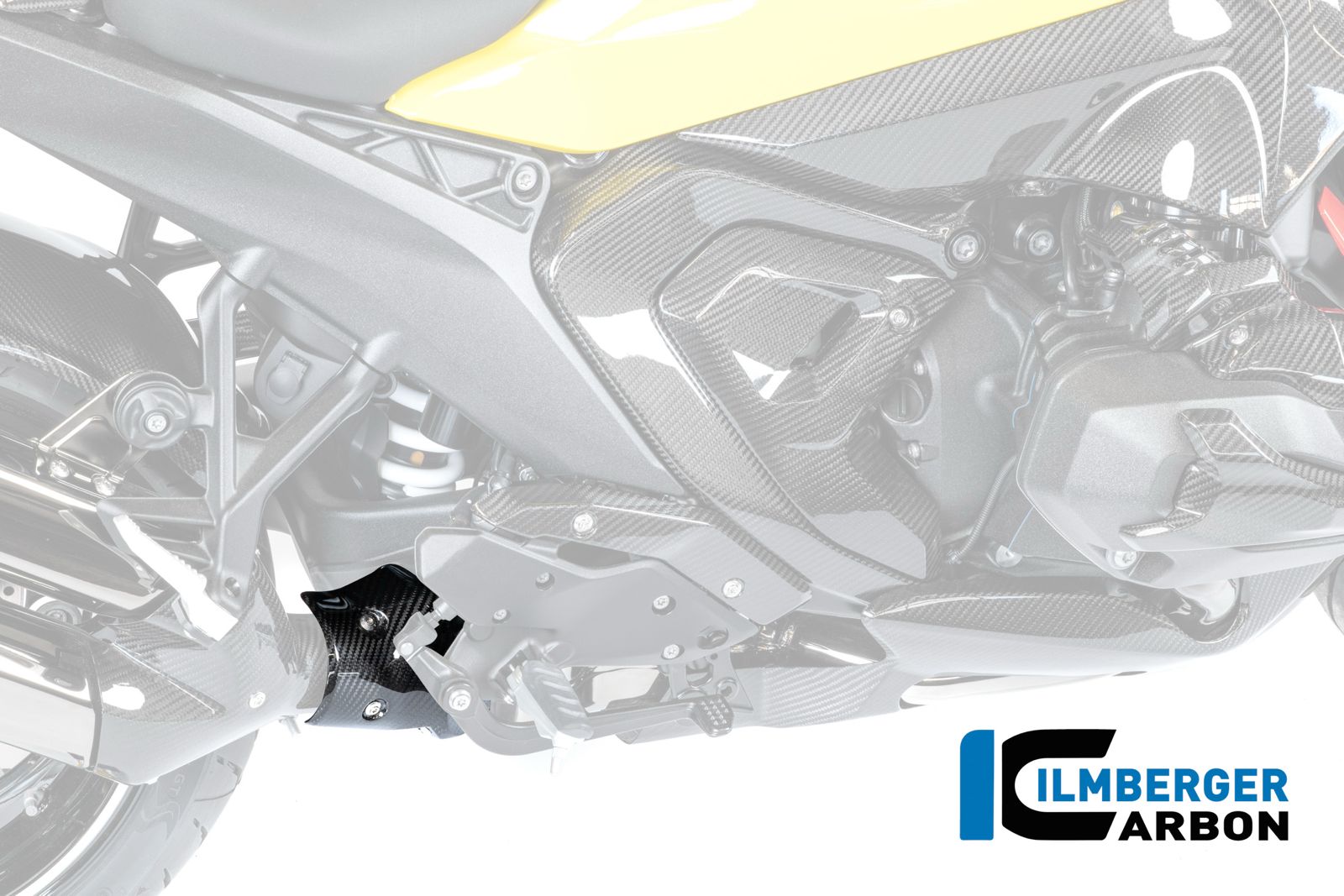 Binnenste uitlaat hitteschild onder carbon hoogglans BMW R1300RS (2025+)