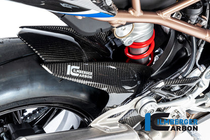 Achterspatbord (hugger) incl. kettingbeschermer glanzend carbon BMW M 1000 RR Street (2025+)