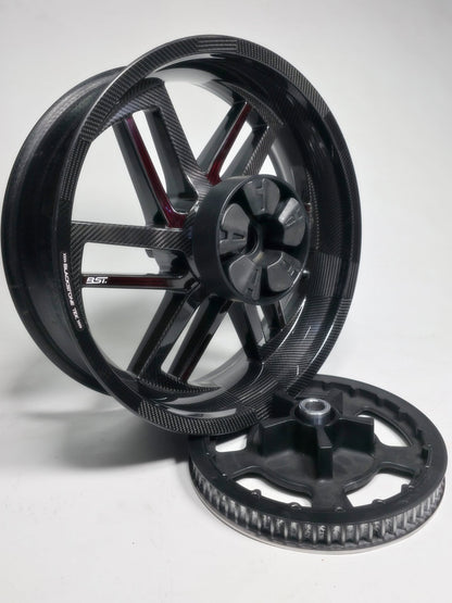 BST Reaper TEK 5.5x18'' carbon achtervelg voor Harley Davidson XL1200N Sportster 1200 Nightster (2008-2012)
