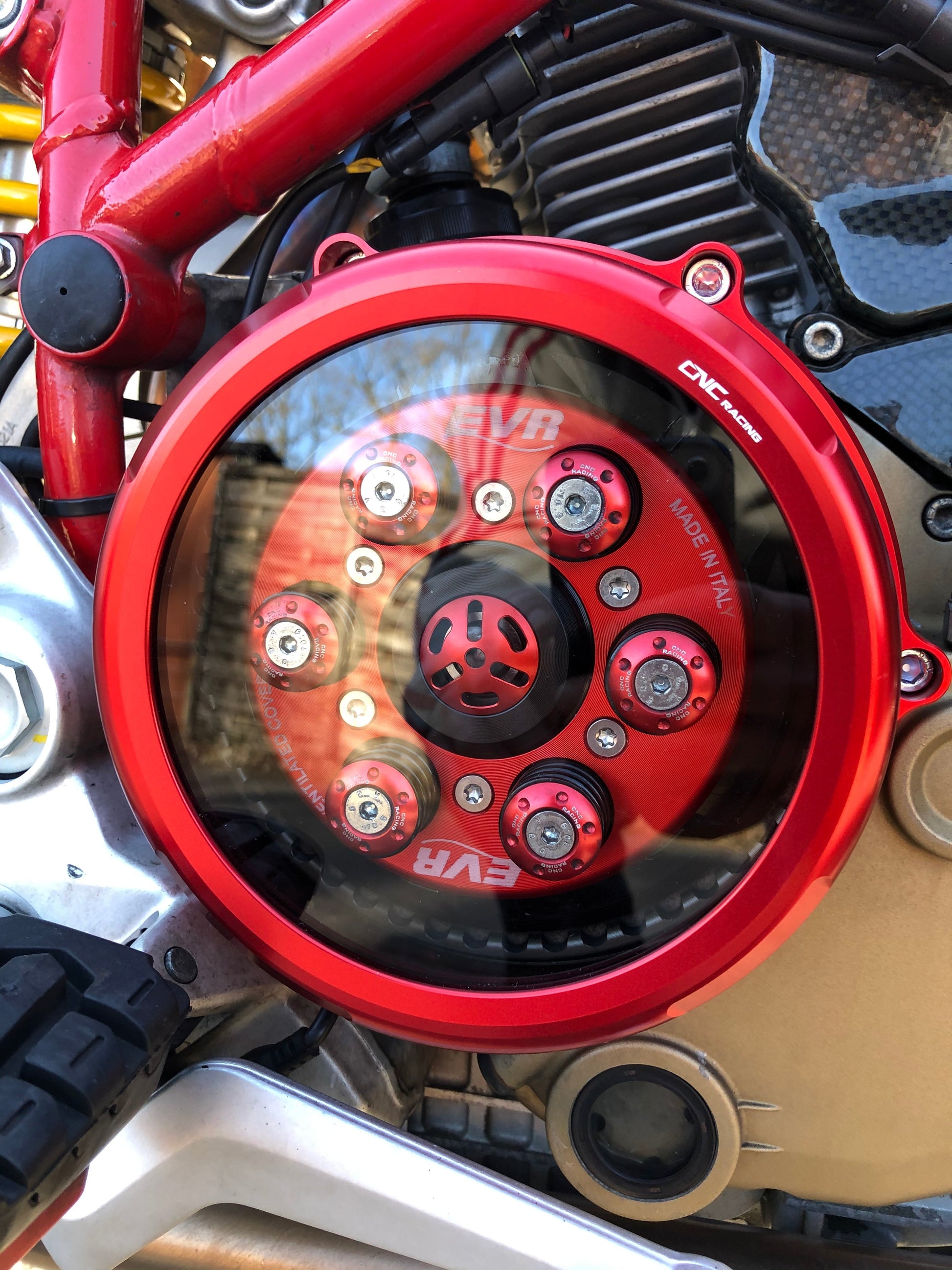 Transparant koppelingsdeksel 'Clear' voor Ducati Hypermotard 1100S (2007-2009)