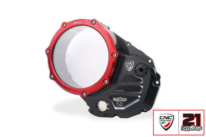 Transparant koppelingsdeksel voor natte koppeling Troy Bayliss Limited Edition Ducati Scrambler 800 Desert Sled Fasthouse (2021-2022)