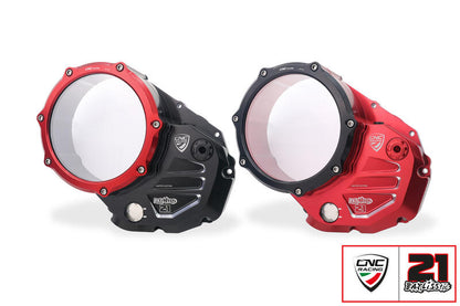 Transparant koppelingsdeksel voor natte koppeling Troy Bayliss Limited Edition Ducati Scrambler 800 Desert Sled Fasthouse (2021-2022)