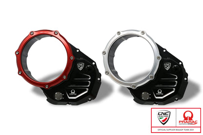 Koppelingsdeksel met open venster Pramac Racing Edition Ducati XDiavel Zwart Star (2021-2022)