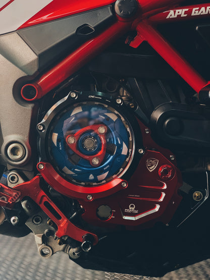 Koppelingsdeksel met open venster Pramac Racing Edition Ducati XDiavel Zwart Star (2021-2022)