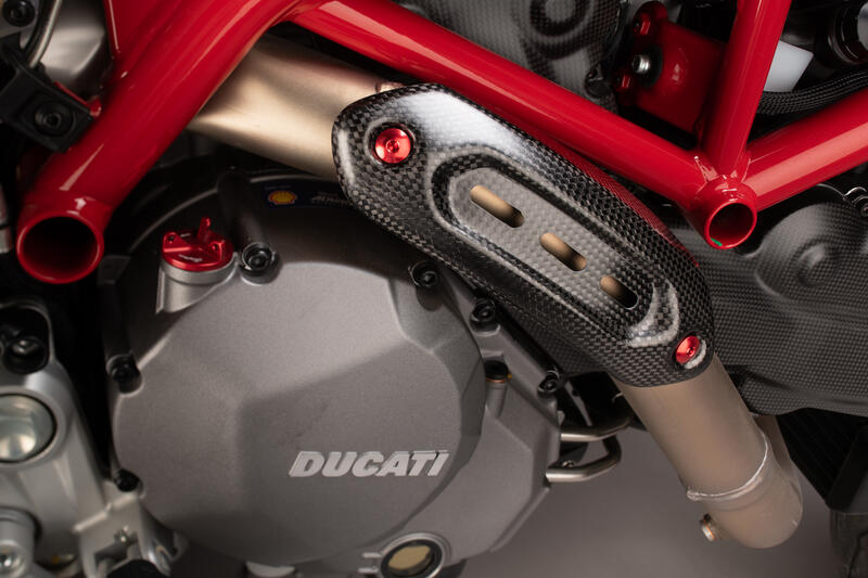 Lightech carbon radiator zijpanelen (2 st.) (glanzend) Ducati Hypermotard 950 (2019-2025)