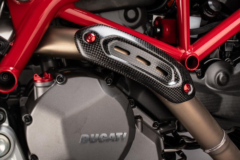 Lightech carbon ketting cover (glanzend) Ducati Hypermotard 950 RVE (2020-2025)