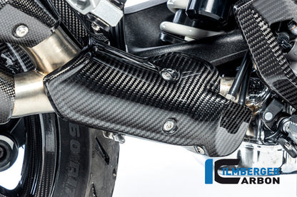 Uitlaat Hitteschild glanzend carbon BMW R1300GS Option 719 Tramuntana 2023+