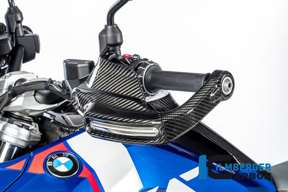 Handkap handbeschermer Hoog met Knipperlicht links glanzend carbon BMW R1300GS Option 719 Tramuntana 2023+