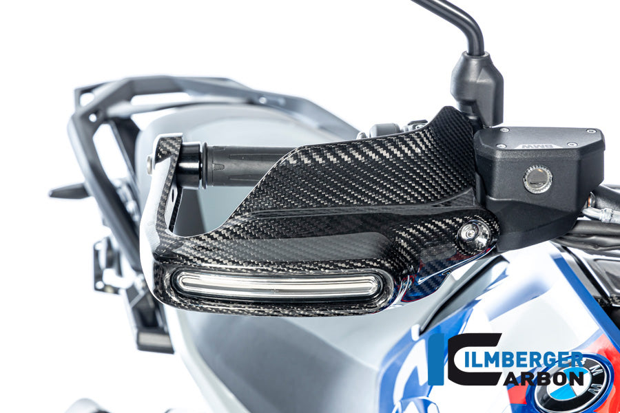 Handkap handbeschermer Hoog met Knipperlicht rechts glanzend carbon BMW R1300GS Option 719 Tramuntana 2023+