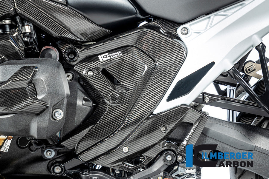 Frame Cover links glanzend carbon BMW R1300GS Adventure Triple Black 2024+
