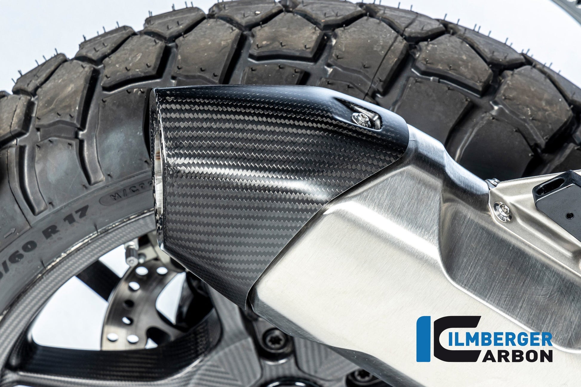 Uitlaatdemper beschermer (Achterzijde) mat carbon BMW R1300GS Adventure 2024+
