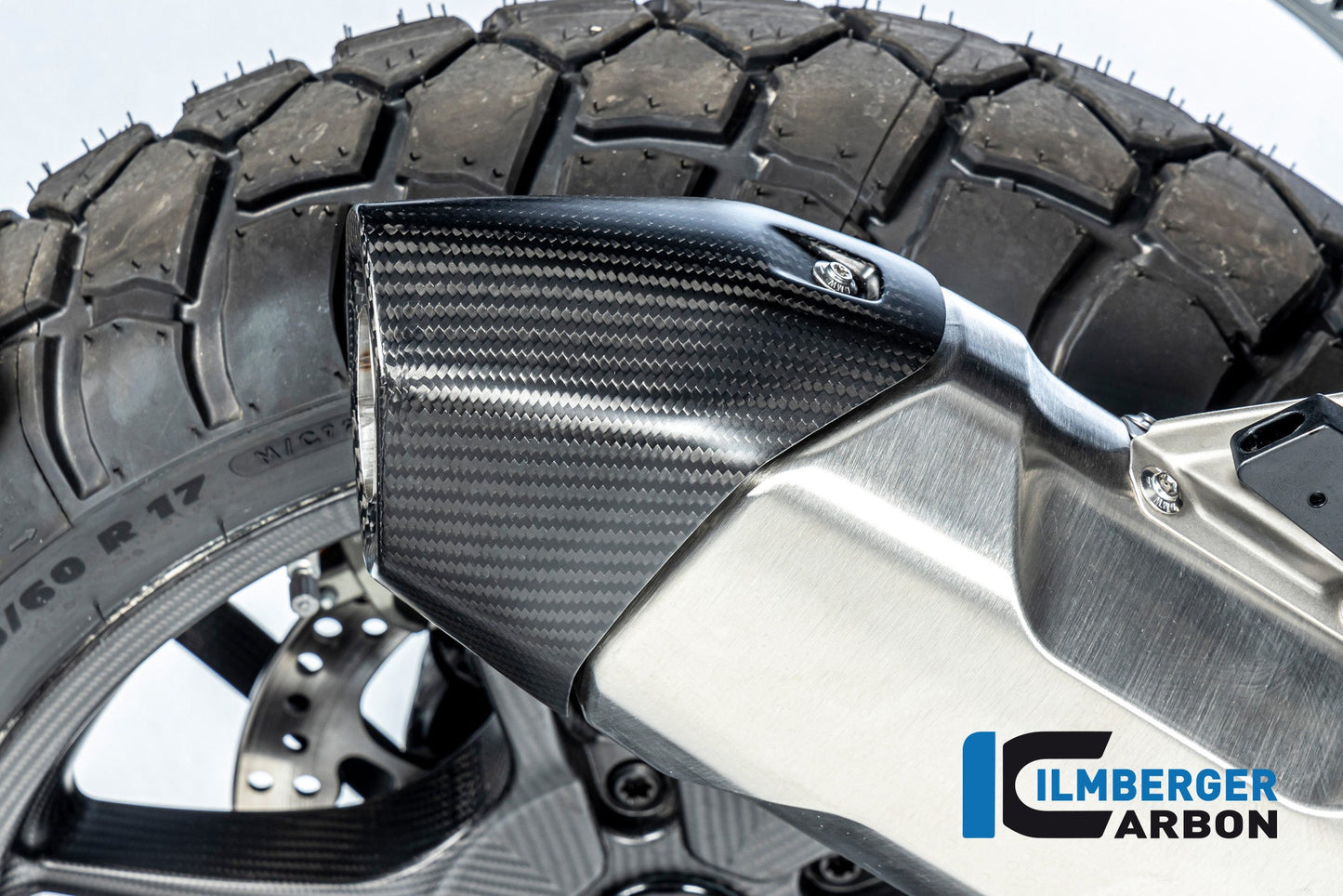 Uitlaatdemper beschermer (Achterzijde) mat carbon BMW R1300GS 2023+