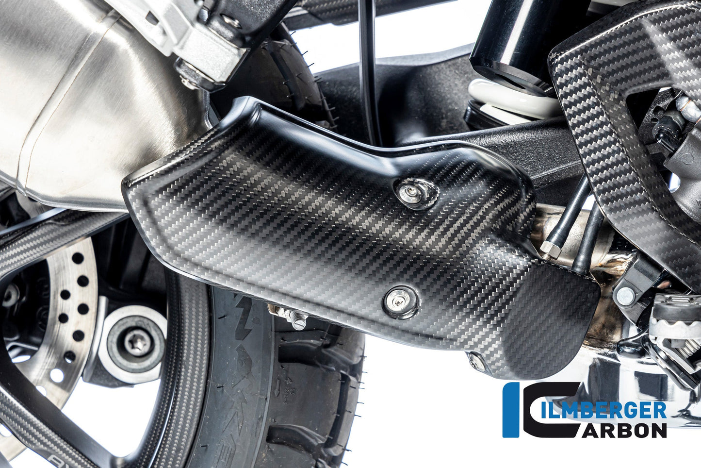 Uitlaat Hitteschild mat carbon BMW R1300GS Trophy 2023+