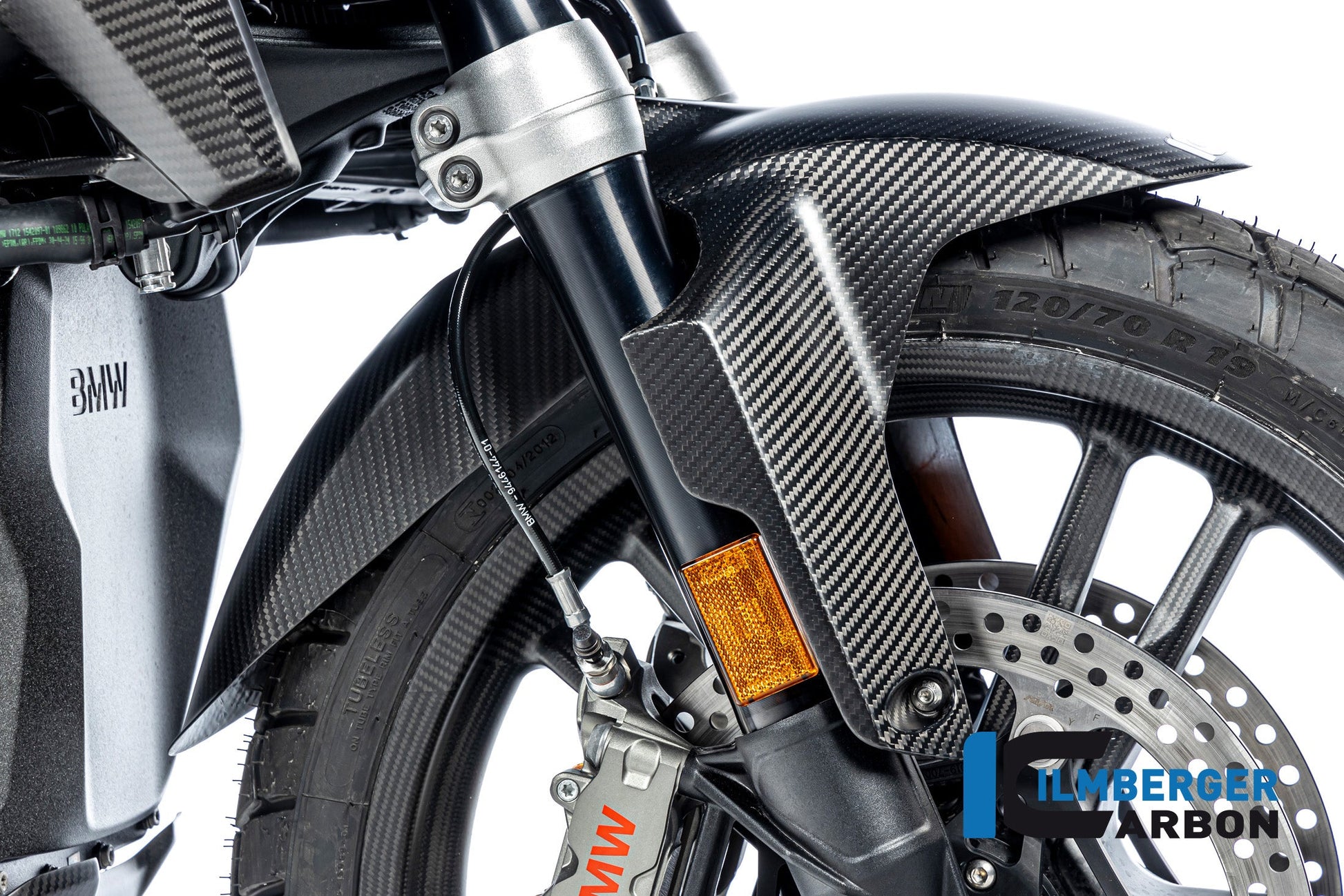 Voorspatbord mat carbon BMW R1300GS Adventure Option 719 Karakorum 2024+