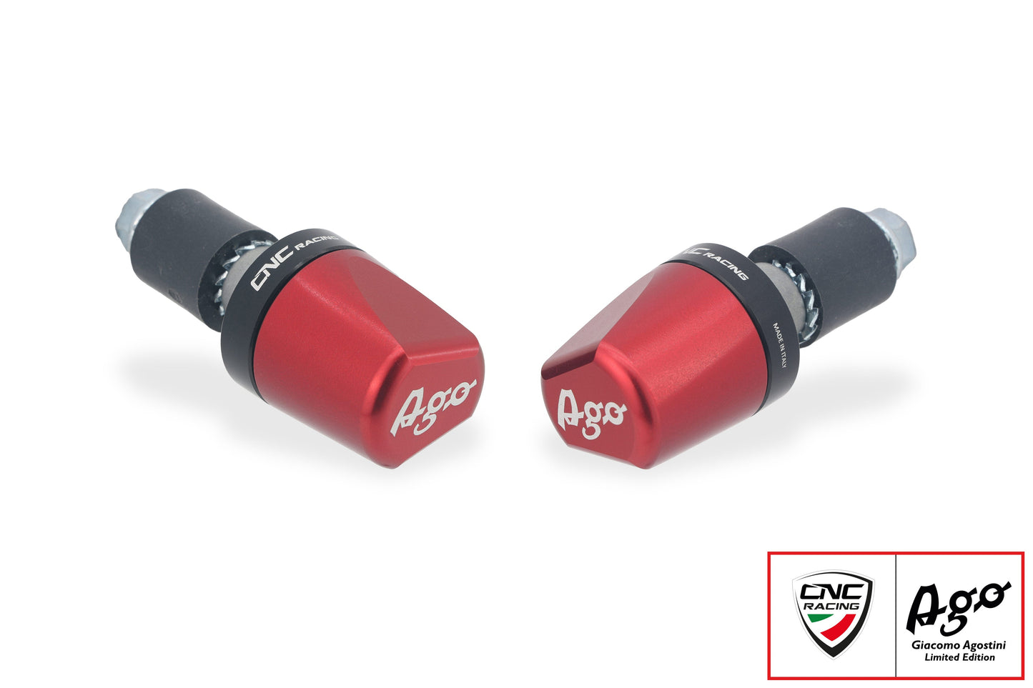 Handlebar end weights 'Look' - Giacomo Agostini Limited Edition