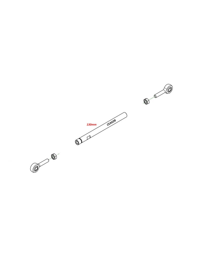 Gear Shift Link Rod 130mm - Universal