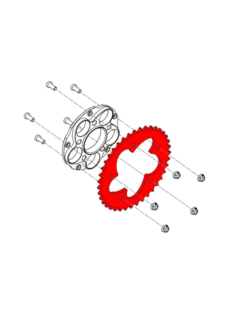 Sprocket Z46 P520 5 holes Ducati