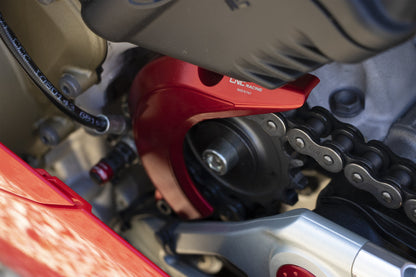 Voortandwiel cover Ducati Streetfighter V4 S (2020-2022) CP172R gemonteerd op Panigale