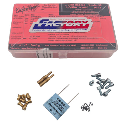 Kit de sintonización de carburador Pro de fábrica Etapa 3-Honda NTV650 (Revere) (1988-1997)