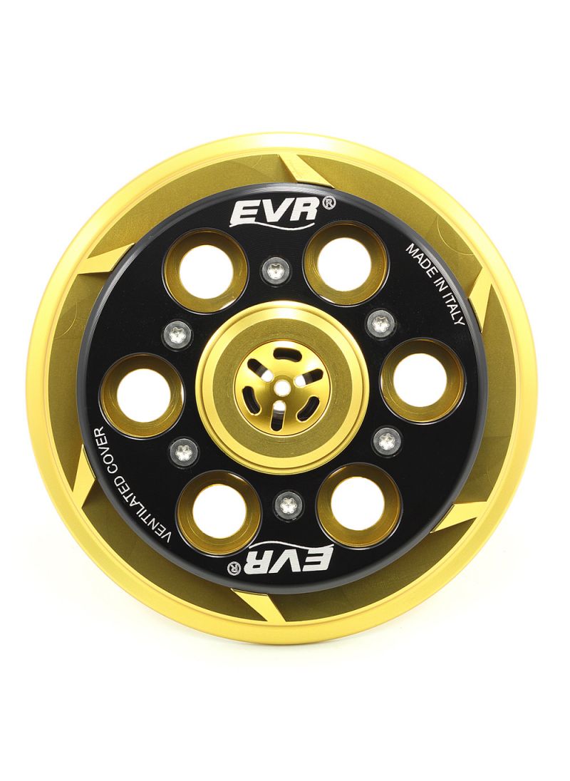 EVR geventileerde Drukplaat Koppeling - basis goud / zwarte topplaat Ducati Hypermotard 1100 EVO (2010-2012)